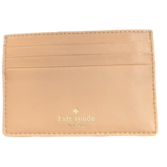 Kate Spade Hot Pink Wellesley Graham Leather Credit Card Wallet - Picture 2 of 4